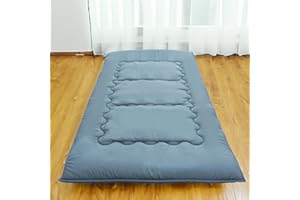FindPanda Japanese Floor Mattress Futon Mattress with Cover (Grey, Full 80" L x 54" W x 2.5" Th)