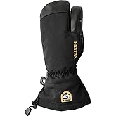 Army Leather GTX 3-Finger Mitten - Men's, Black/Black, 7
