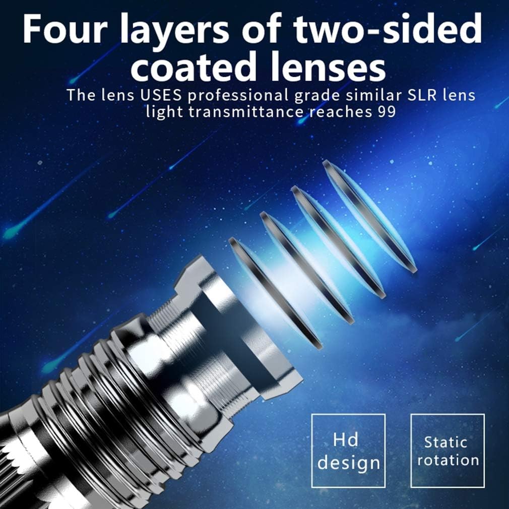 WUZHENG 50W LED GOBO Projector Light with Manual Zoom and Gyrating Function Including Free