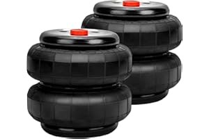 maXpeedingrods 2 PCS Universal Air Suspension Spring Bag Double Bellow Standard 2500 lbs 1/2"npt Single Port Air Ride Strut A