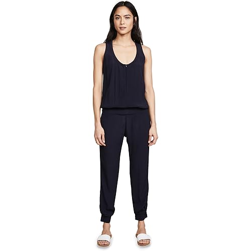 Monrow Women's Crepe Basics Jumpsuit
