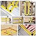 Aonesy Multi Angle Measuring Ruler, Template Measurement Tool for All Angles Shapes,Multi Functional Ruler Best for Craftsmen Handymen Builders Carpenter DIY(Yellow,2Pack)