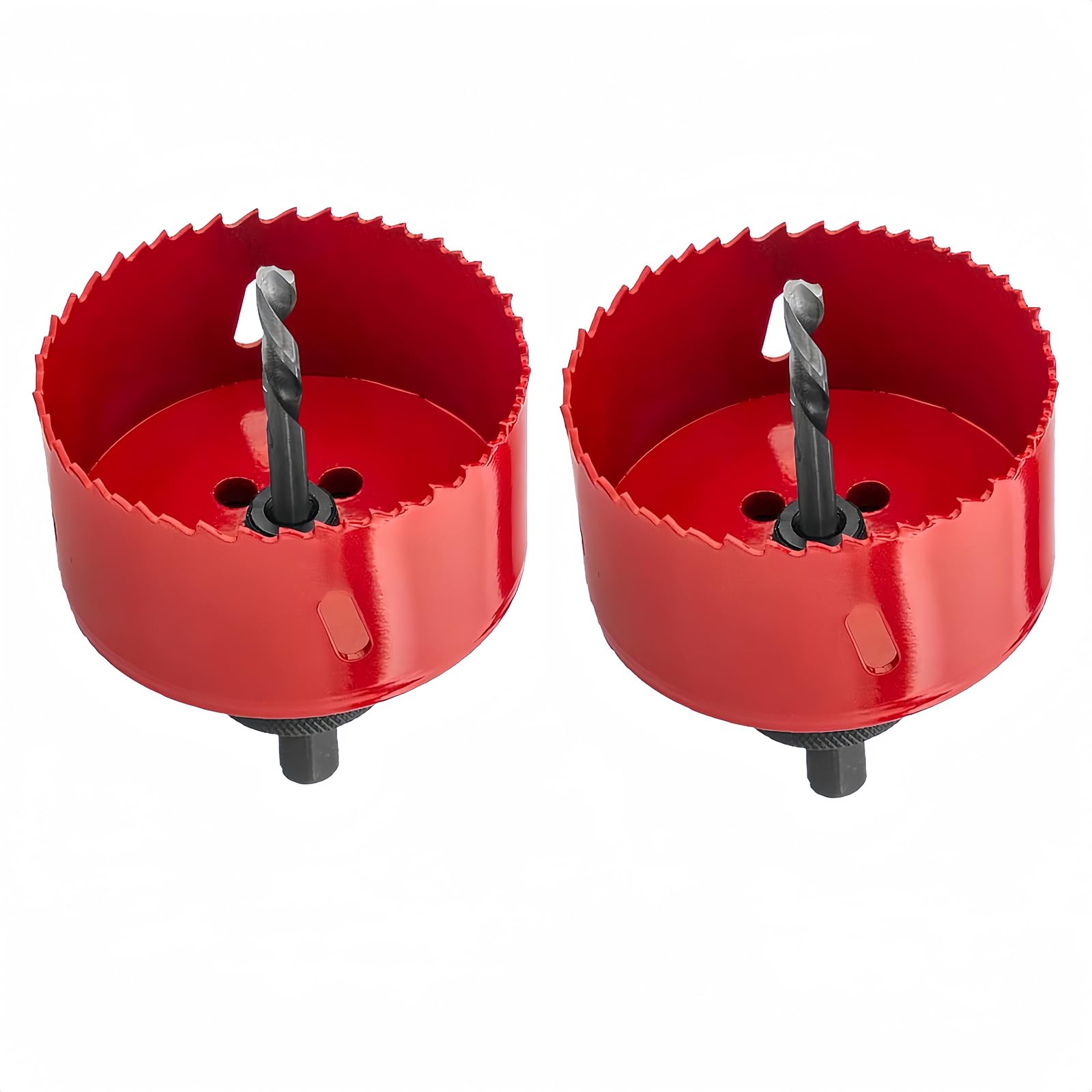 Boxonly 2 PCS Hole Saws Cutter M42 Bi-Metal 24mm Hole Saw Drill Bits For Wood Plastic Aluminum