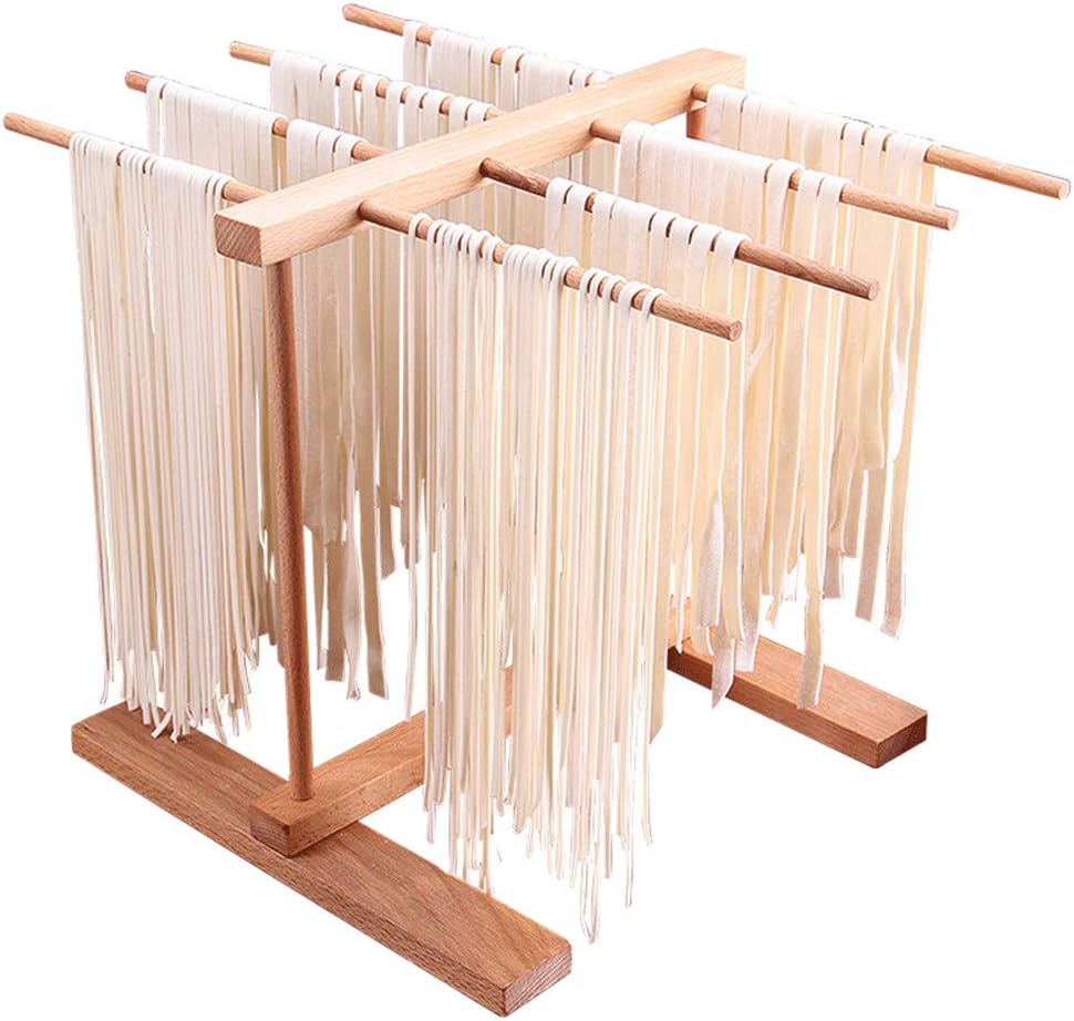 Compra Secador de Pasta 8 Filas Plegable de Madera de Haya Secadores