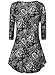 BAISHENGGT Women's Sleeveless Printed Flare Tunic Top XX-Large Black Paisley
