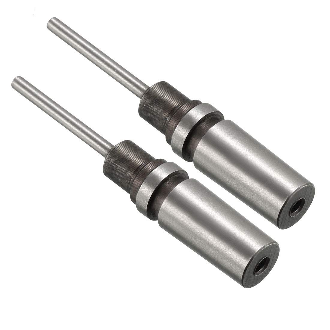sourcing map 3mm Paper Punch Drill, Taper Shank Hollow Bit Tool, for Hole Puncher Punching Machine, 2pcs