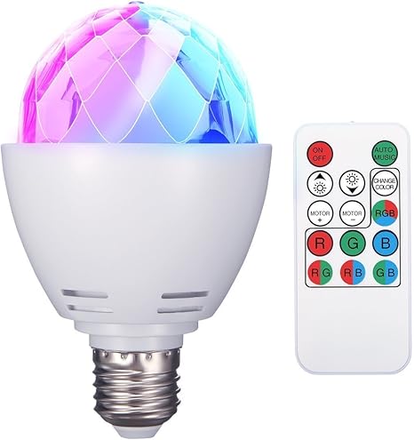 Discokugel E27 Rgbyw Fernbedienung Led Partybeleuchtung Lichteffekte Buhnenlampen Gluhbirnen Partylicht Lampe Fernsteuerung Fur Geburtstagsparty Hochzeitsfest Weihnachten Halloween
