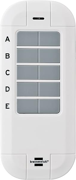Brennenstuhl BrematicPRO Funk Fernbedienung Funk Handsender Smart Home Funk Fernbedienung Handsender 868 mhz Steuerung per Knopfdruck wei