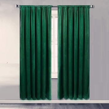 Amazon Com Tiyana 2 Panels Velvet Rod Pocket Curtains 108 Inch