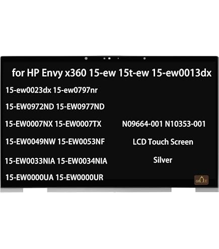 LCD Display Mit Touch Für HP Envy X360 15m-eu – 15,6 Zoll Full HD 1920x1080 IPS, Inkl. Blende & Board