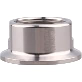 DERNORD Sanitary Tri Clamp to NPT Female Tri Clover (1" NPT Female (1.5 inch Tri-clamp))