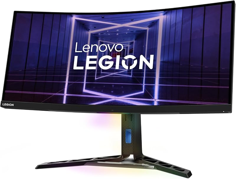 Legion Y34wz-30 - Monitor Curvo de 34'' UWQHD con EyeSafe (VA, 165Hz, 1ms, HDMI+DP+USB-C, FreeSync Premium Pro, Altavoces) Ajuste de inclinación/Altura/Giro - Negro