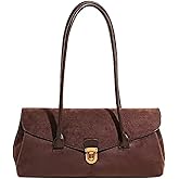 Suede Shoulder Bag for Women Brown Tote Bag 2025 Fall Trendy Purse Top Handle Designer Hobo Handbag