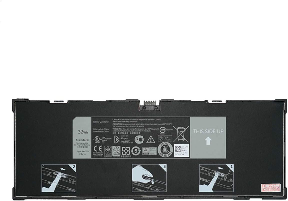 Bter Tablet Battery 312-1453 XRXMG VYP88 451-BBIN XMFY3 for Dell Venue 11 Pro 5130 9MGCD 7.4V 32WH