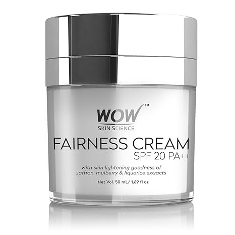WOW Fairness SPF 20 PA++ No Parabens & Mineral Oil Cream, 50mL ...