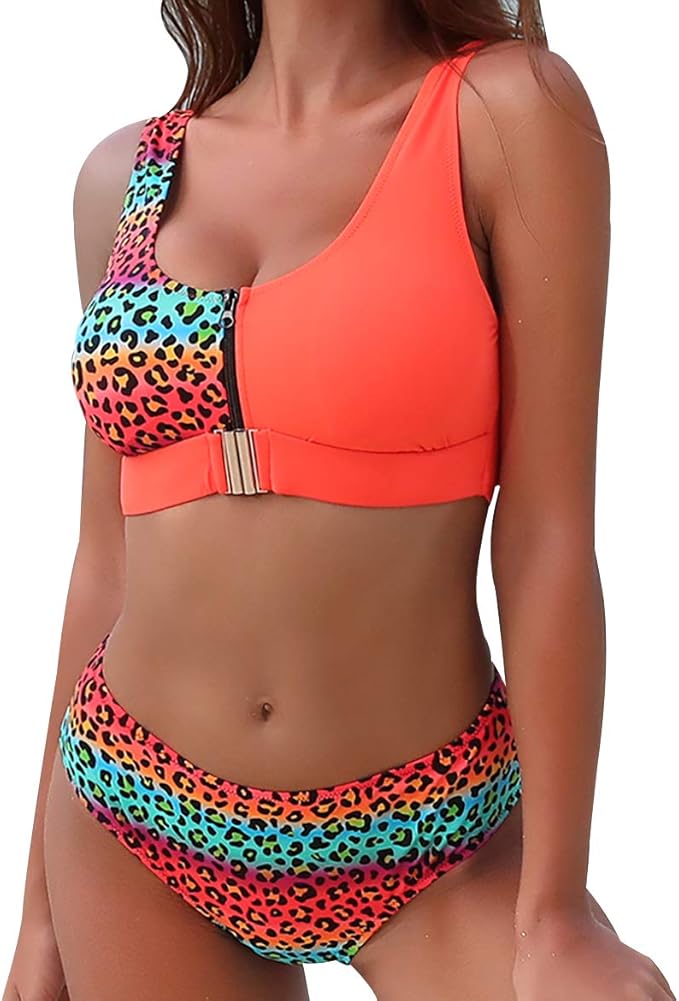 Costume da Bagno Leopardati Costumi da Bagni Costumi da Bagno Donna Due