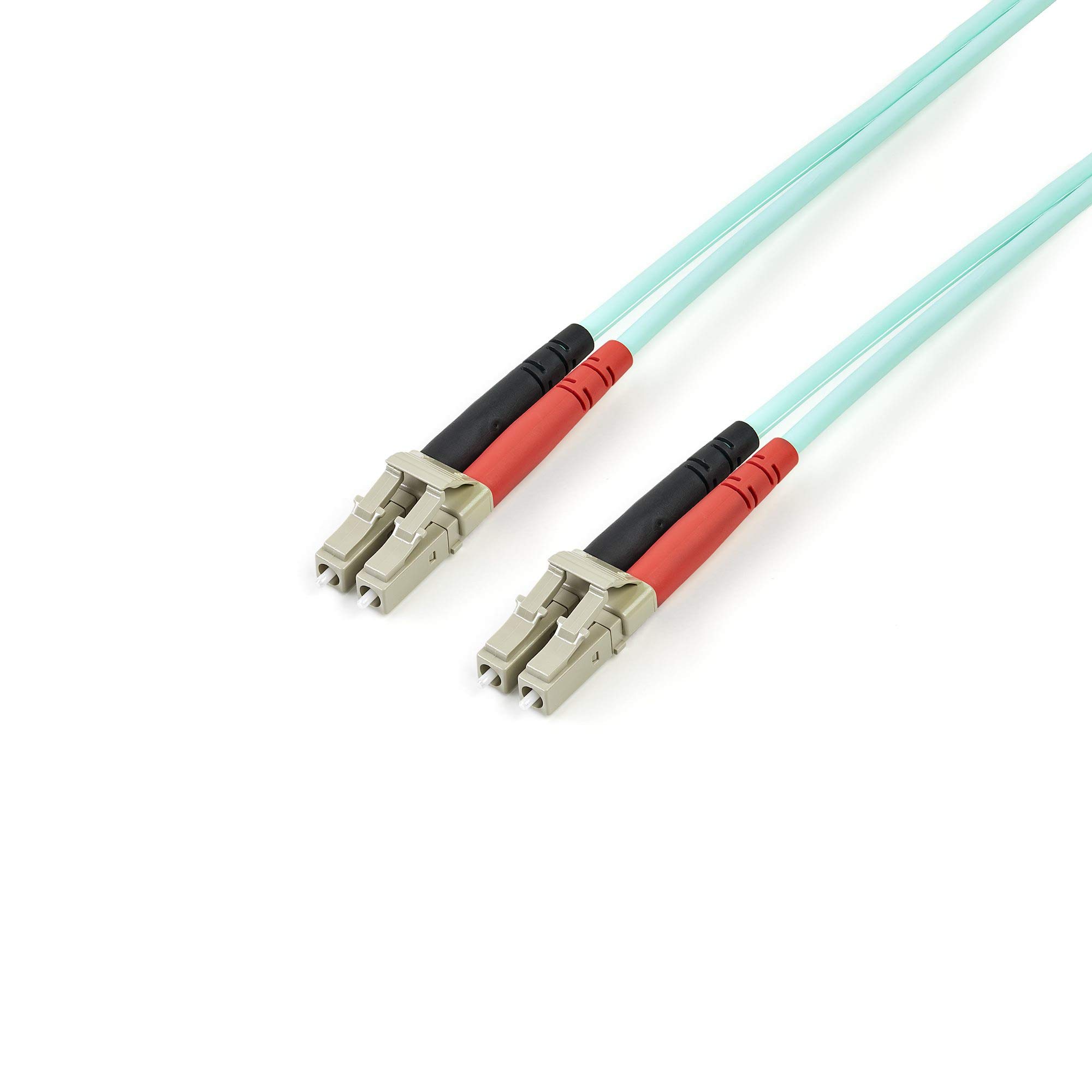 StarTech 2m 10Gb Aqua LC/LC Duplex 50/125 Multimode LSZH Fiber Cable