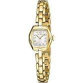Diaofendi Small Gold Women's Watch,Stainless Steel Band Vintage Ladies Womens Gold Watch Luxury Bracelet Tools Included,Water Resistant