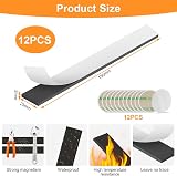 Flintronic 12Pcs Magnetic Strips Self Adhesive 2mm Thick 150x25mm Whiteboards view 2