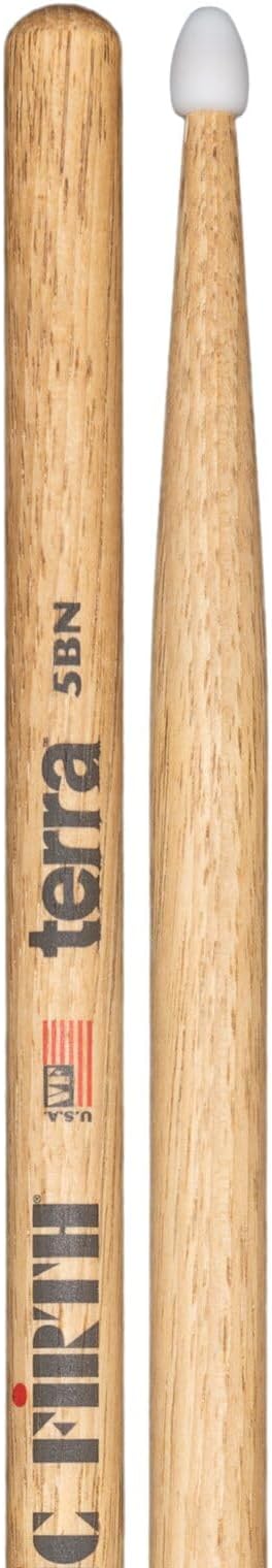 Vic Firth American Classic Terra 5BTN Drumsticks 5B Nylon Tip 16"