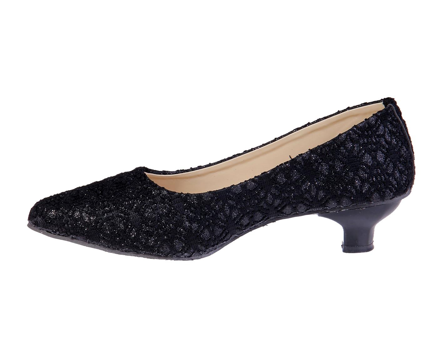 goyal black dimond cut net heels