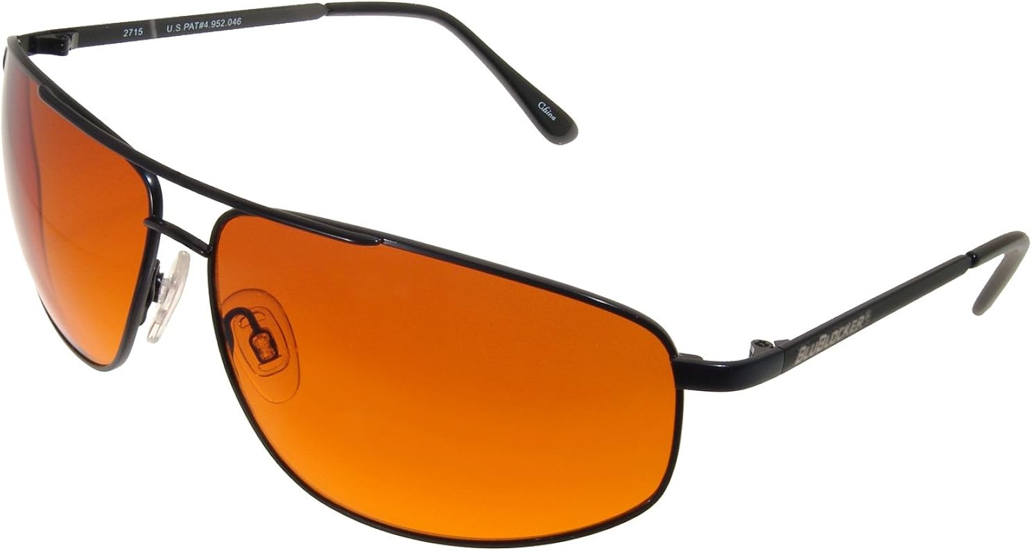 BluBlocker Men's Stargazer Sunglasses 67mm width lens Medium Black