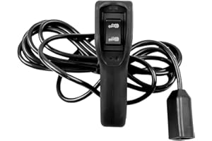 ATRACYPART 83665 Winch Remote Controller Hand Held Compatible with Warn M8000/ M10000/ M12000 Ford Dodge Ram Most SUV Winches, Ergonomic Grip with 12ft D-Shape Plug, with 5 Pin Plug