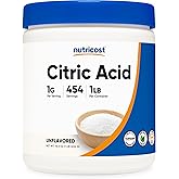 Nutricost Citric Acid Powder (1LB) - 1G Per Serving, Non-GMO, Gluten Free, Vegetarian Friendly