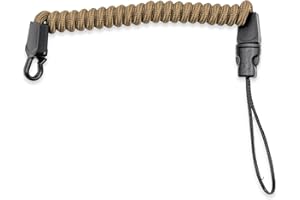 Marsupial Gear Rangefinder Tether - Elastic Coiled Safety Strap for Range Finders with Quick Attach Hook Perfect for Hunting 