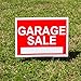 WDS Premium Garage Sale Signs Pack with Stakes - 4 Pack Garage Sale Sign Kit for Street - (2) 12