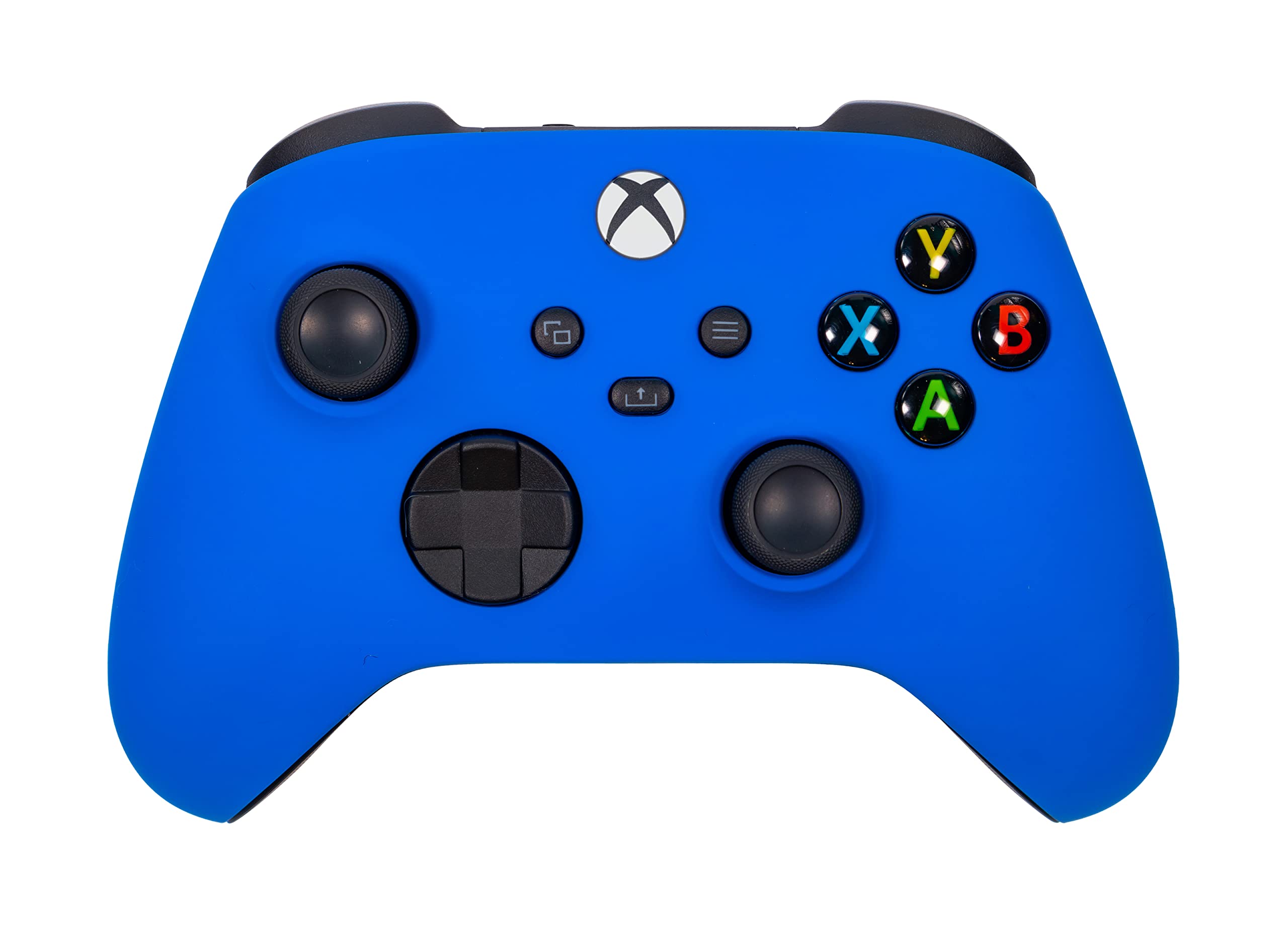 Xbox One Series X S Custom Soft Touch Controller - Soft Touch Feel, Added Grip, Cool Blue Color - Compatible with Xbox One, Series X, Series S