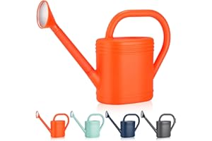 GEGEMAOYI 1 Gallon Watering Can for Indoor Plants, Garden Watering Cans for Outdoor Plant House Flower, Modern Plant Watering Can Large Long Spout with Sprinkler Head