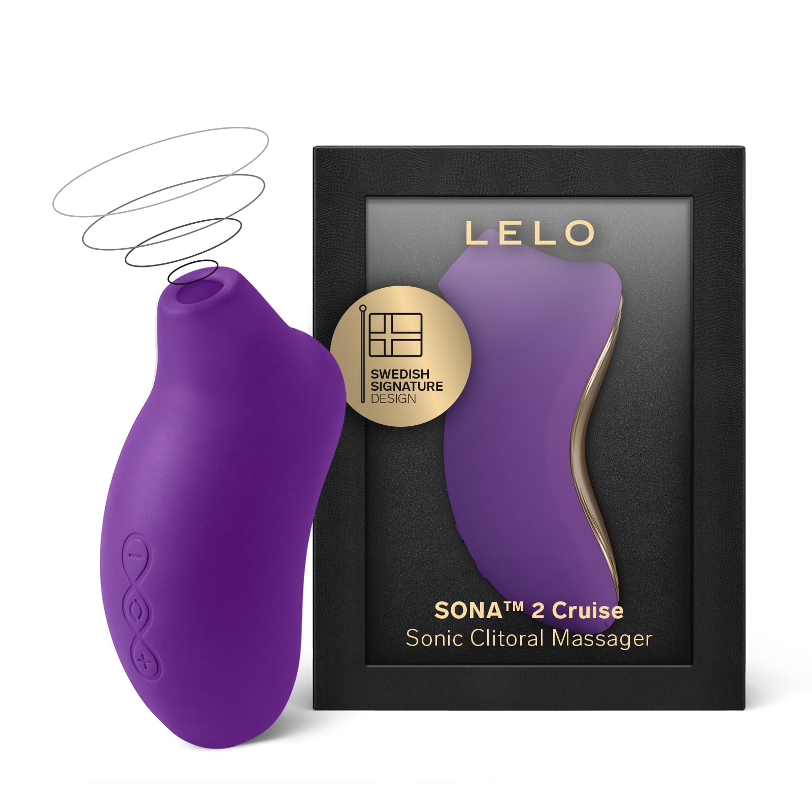 LELO SONA 2 Cruise Clitoral Vibrator, Suction Vibrator Adult Sex Toy, Clitoris Sucker for Women with 12 Settings, Waterproof Sex Toy for Women with Cruise Control for Enhanced Pleasure, Purple