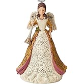 Enesco Jim Shore Heartwood Creek Victorian Angel Holding Horn Figurine, 9.5 Inch, Multicolor, 6004182
