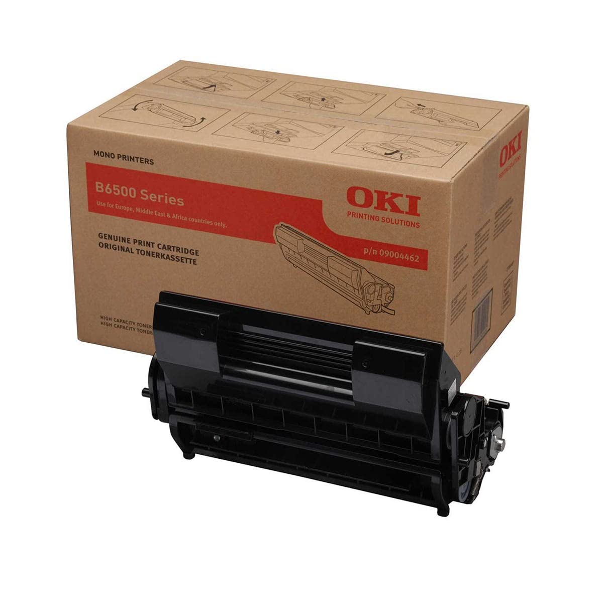OKI Drum/Toner Cartridge for B6500 22000 Pages - Black