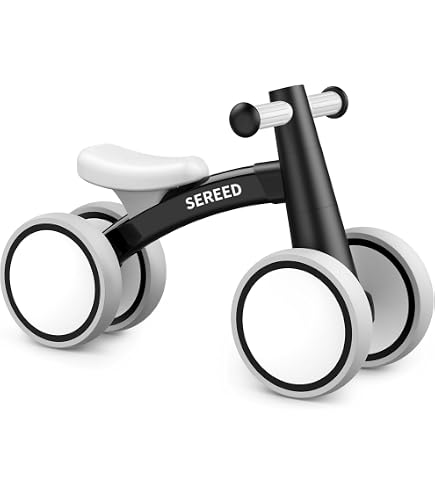 Draisienne Bébé SEREED 1 an, Vélo à 4 Roues Sécurisé pour Enfants 12-24