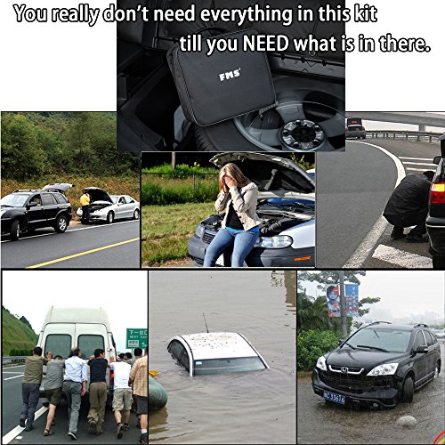 image for FMS Basic Emergency Roadside Assistance Kit 9 Pieces Emergency Supplie