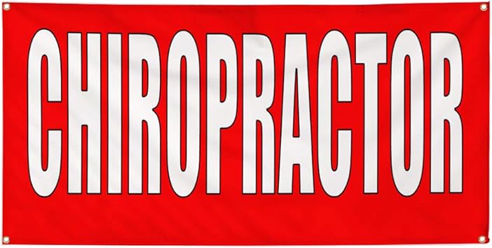 Amazon Com Vinyl Banner Sign Chiropractor Red White Health Care