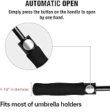 ACEIken 62-Inch Golf Umbrella Windproof Automatic Open Double Canopy Black view 5