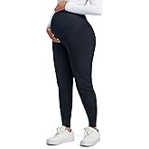 COZYFIT Maternity Scrub Pants - Pregnancy Jogger Pants for Women Workwear with Stretch Belly Panel, 4 Pockets