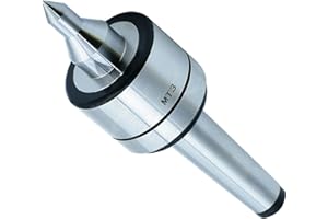 Mantouxixi MT3 60° Live Revolving Center Heavy Duty MT3 Live Center Professional Carbon Steel High Accuracy 0.000197" Lathes 