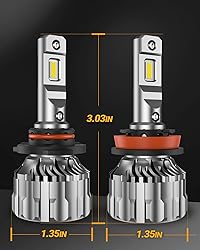 SEALIGHT H11/H9/H8 9005/HB3 Bulbs Combo, 56000LM