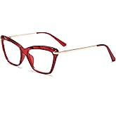 FEISEDY Cat Eye Glasses Frame Clear Lenses Lightweight Eyewear for Women B2440