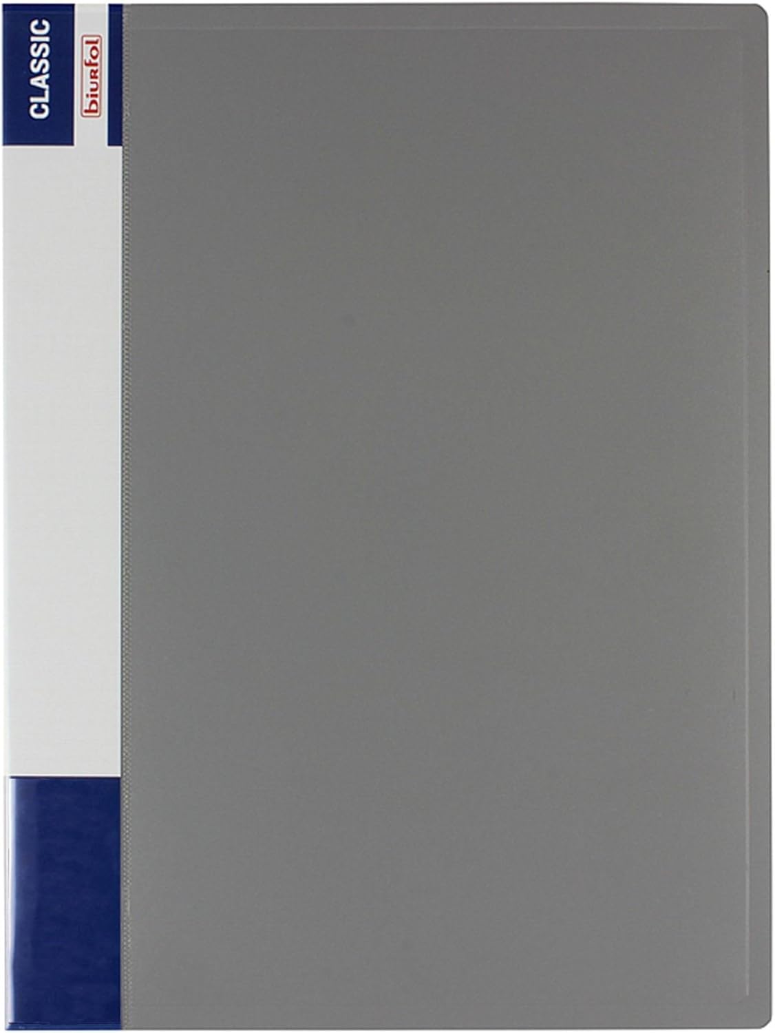 10 Pockets Grey Display Book A4 Quality Plastic Wallet Presentation