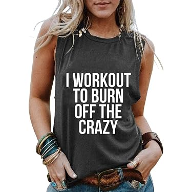 Women's Racerback Graphic Tank Top - Cute Cami Shirt For Workouts, Soft & Flowy Fit - View #9