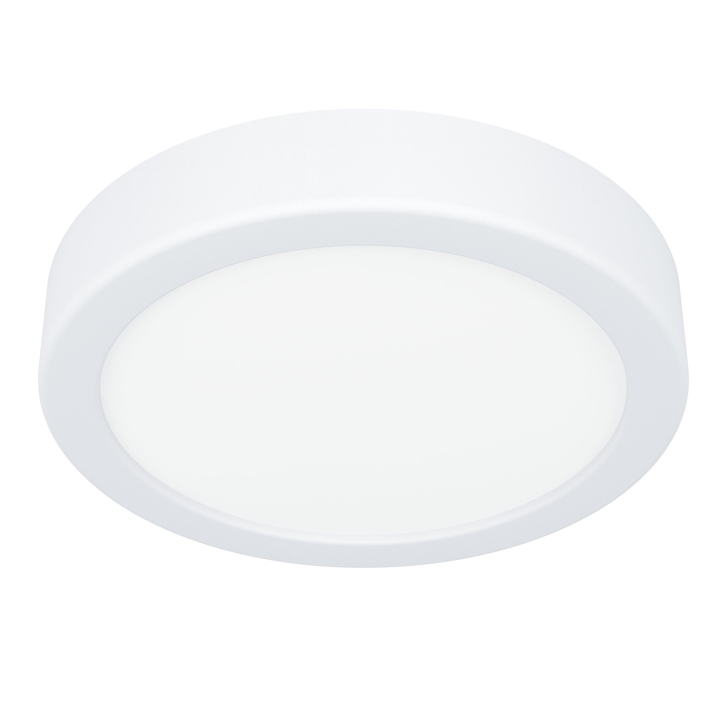 Eglo LED Ceiling Light Fitting Fueva 6, Round Ceiling lamp, Flush Light Fixture, White Plastic, Ceiling Lighting Warm White-Cold White, ⌀ 16.5 cm