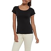 Three Dots Womens Roundneck Short Sleeve Tee