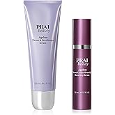 PRAI Beauty Ageless Throat & Decolletage Duo - Ageless Throat & Decolletage Serums for Morning and Night - Anti-Aging Neck Serums - Lock in Moisture, Boost Collagen, Fills Wrinkles