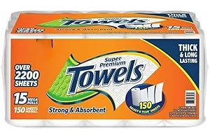 MEMBER´S MARK Member's Mark Super Premium Paper Towels (15 rolls, 150 sheets/roll) (2 Pack)