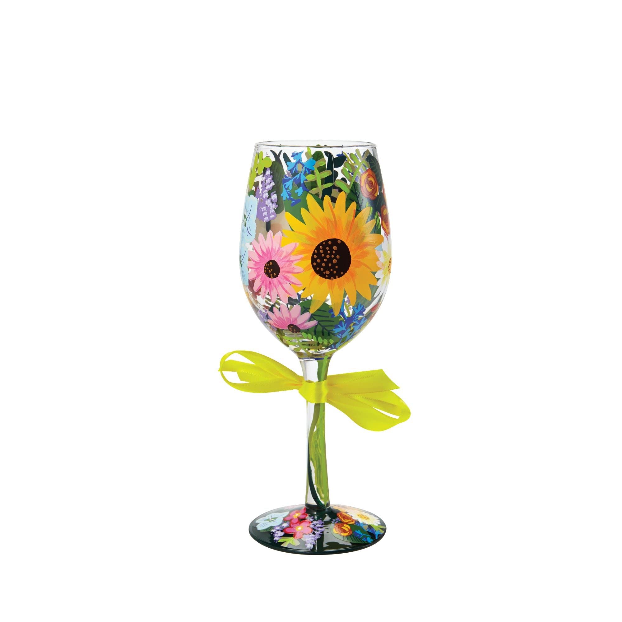 Lolita Wildflowers Wine Glass